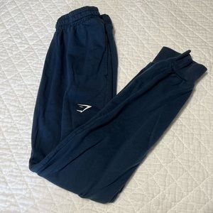 gymshark navy joggers size small